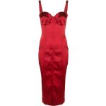 Robes de cocktail de créateur Dolce & Gabbana Dolce rouges mi-longues sans manches Taille XXL pour femme 