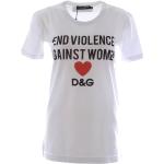 T-shirts de créateur Dolce & Gabbana Dolce blancs Taille XS pour femme 