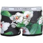 Caleçons de créateur Dolce & Gabbana Dolce noirs à fleurs en coton Taille L pour homme 
