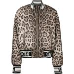 Doudounes de créateur Dolce & Gabbana Dolce marron à effet léopard à manches longues Taille XL pour femme 