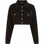 Vestes en jean de créateur Dolce & Gabbana Dolce noires à manches longues Taille XXL classiques pour femme 