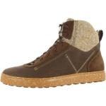 Chaussures d'hiver Dolomite Sorapis marron en fil filet en cuir à lacets pour homme 
