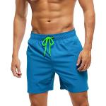 Shorts de bain bleus Taille XL look fashion pour homme en promo 