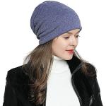 Bonnets DonDon bleus à strass Tailles uniques look fashion pour femme 