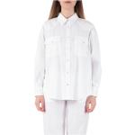 Chemises Dondup blanches à manches longues à manches longues Taille XS pour femme 