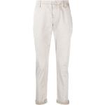 Pantalons chino Dondup beige clair en coton mélangé W33 L32 pour homme 