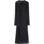 Robes Dondup noires en viscose midi Taille XS pour femme 