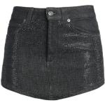 Jupes asymétriques Dondup noires en coton minis pour femme 