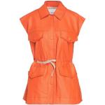 Vestes Dondup orange en toile sans manches Taille S pour femme 