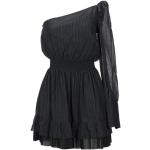 Robes courtes Dondup noires à rayures en viscose courtes Taille XS pour femme 