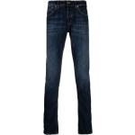 Jeans slim Dondup bleu marine en coton mélangé délavés stretch W33 L34 