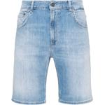Shorts en jean Dondup bleues claires délavés pour homme 