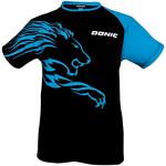 DONIC T-Shirt Lion, Options d' XXL, Noir/Cyan