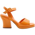 Sandales à talons orange Pointure 40 pour femme 
