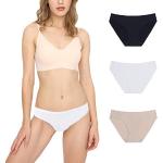 Shorties invisibles beiges nude en polyamide en lot de 3 Taille XS look fashion pour femme en promo 