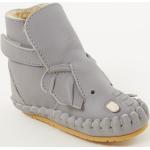 Chaussures grises en cuir à motif éléphants en cuir Pointure 17 look fashion pour bébé 