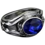 Bagues 3 anneaux bleues en cristal Le Seigneur des Anneaux Galadriel look fashion pour femme 