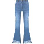 Jeans bleues claires en dentelle à perles look fashion pour fille de la boutique en ligne Amazon.fr 