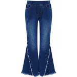 Jeans bleues foncé en dentelle à perles Taille 6 ans look fashion pour fille de la boutique en ligne Amazon.fr 