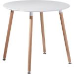 Tables de salle à manger design blanches en plastique scandinaves 