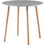 Tables de salle à manger design grises en MDF diamètre 80 cm scandinaves 