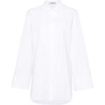 Chemises Dorothee Schumacher blanches tropicales avec broderie à motif ananas à manches longues stretch à manches longues pour femme 