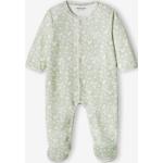 Pyjamas en velours Vertbaudet vert d'eau en velours à motif lapins Taille naissance pour bébé de la boutique en ligne Vertbaudet.fr 