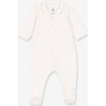 Pyjamas en velours Petit Bateau blancs en velours à motif bateaux bio éco-responsable Taille 12 mois pour bébé en promo de la boutique en ligne Vertbaudet.fr 