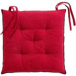 Galettes de chaise rouge bordeaux 40x40 cm 
