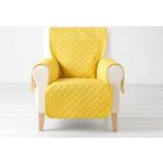 Housses de fauteuil jaunes en polyester 