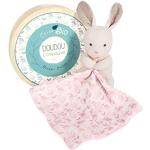 Peluches bio Doudou et Compagnie en coton à motif lapins de 15 cm en promo 