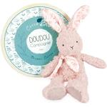 Peluches bio Doudou et Compagnie en coton à motif lapins de 25 cm en promo 