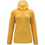 Doudounes de ski Salewa jaunes en lycra coupe-vents à capuche Taille S look sportif pour femme 