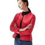 Doudounes matelassées rouges imperméables coupe-vents à capuche Taille L plus size look fashion pour femme 