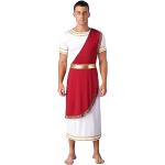 Déguisements de l'Antiquité rouge bordeaux à volants à motif Rome Taille S look fashion pour homme 