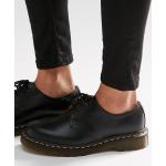 Chaussures oxford Dr. Martens 1461 noires en cuir lisse à bouts ronds Pointure 38 look casual pour femme 
