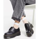 Chaussures Dr. Martens 1461 Quad noires en cuir à bouts ronds Pointure 39 pour femme en promo 