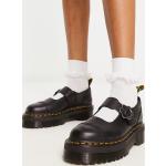 Chaussures Dr. Martens noires à fleurs en cuir à bouts ronds Pointure 38 pour femme 