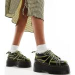 Chaussures Dr. Martens noires en cuir à bouts ronds à lacets Pointure 37 pour femme en promo 