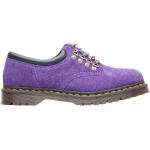 Chaussures Dr. Martens violettes en daim en cuir à bouts ronds à lacets Pointure 41 classiques pour homme 