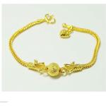 Bracelets manchette dorés en or 18 carats fait main pour enfant 