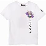 T-shirts à manches courtes blancs en coton enfant Dragon Ball Trunks look fashion 