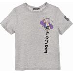 T-shirts à manches courtes gris en coton enfant Dragon Ball Trunks look fashion 