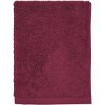Serviettes de bain Essix rouges en coton 90x170 