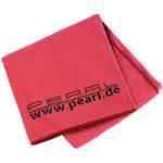 Serviettes de bain Pearl rouge bordeaux en microfibre 90x180 