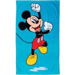 Draps de plage bleus en coton Mickey Mouse Club éco-responsable 70x120 