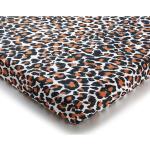Draps housse Becquet multicolores à effet léopard en coton lavable en machine 90x190 cm 