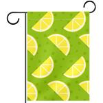 Drapeaux vert lime à motif citron 