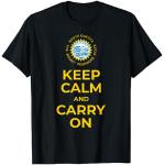 Drapeau de l'État du Dakota du Sud Keep Calm and Carry On T-Shirt