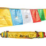 Drapeaux multicolores à motif Bouddha 
